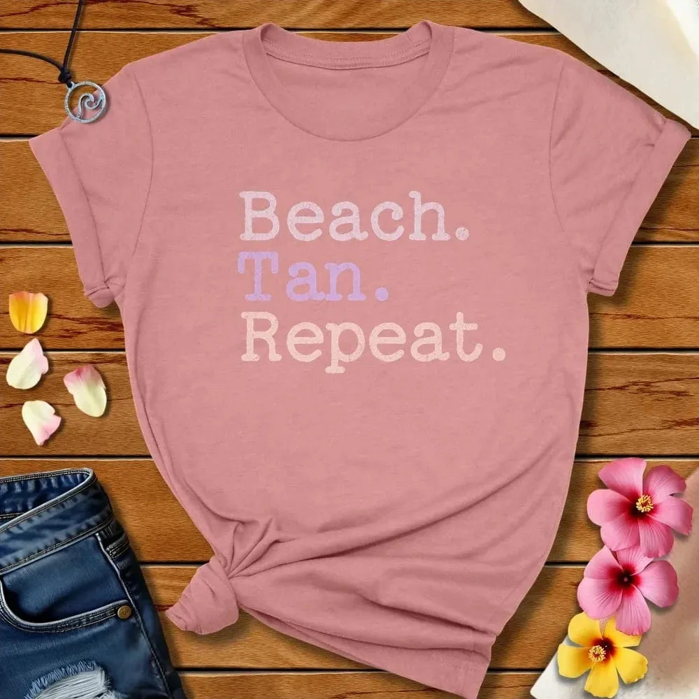 Beach Tan Repeat Tee