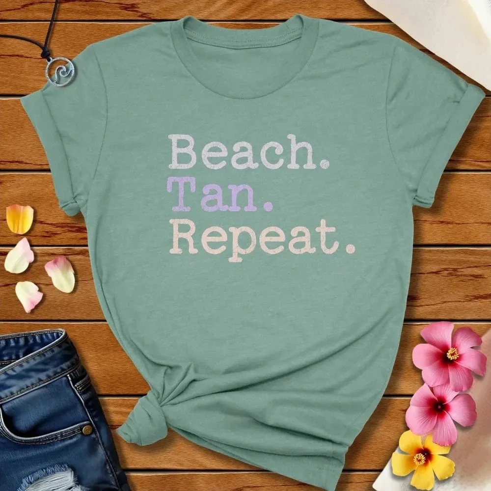 Beach Tan Repeat Tee