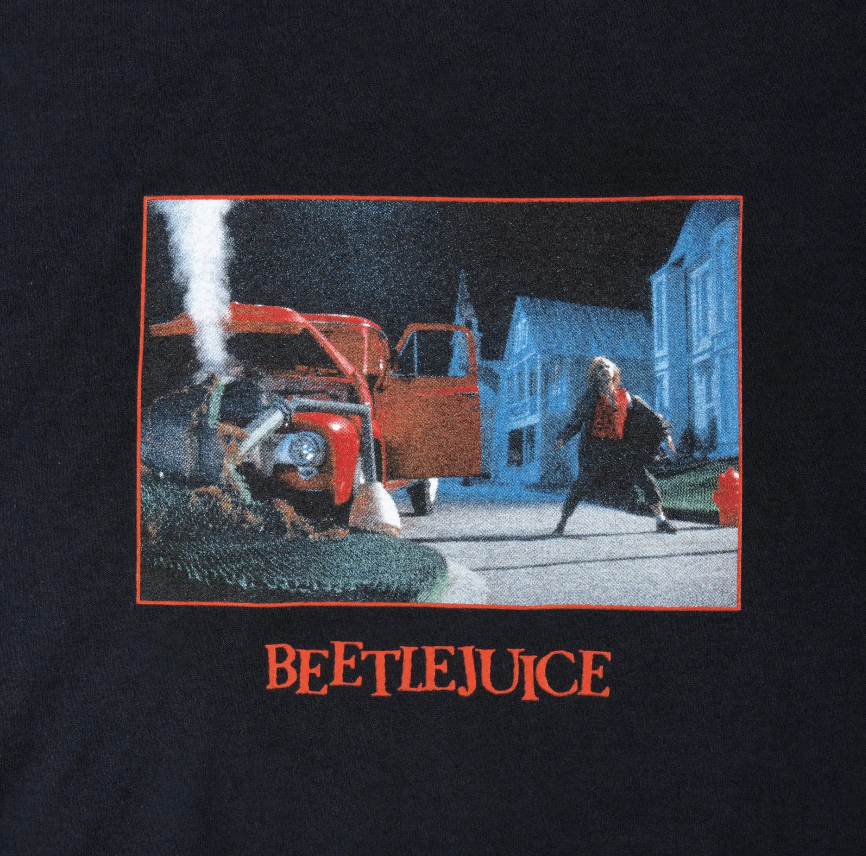 BEETLEJUICE X WELCOME - TOMBSTONE TEE - BLACK
