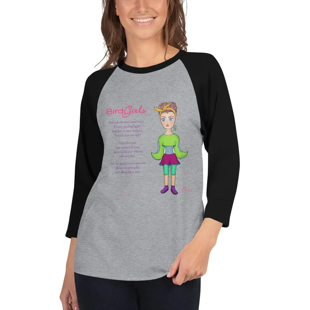 Belize 3/4 sleeve raglan shirt