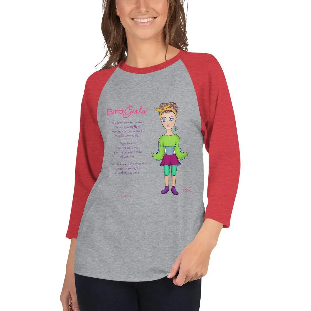 Belize 3/4 sleeve raglan shirt