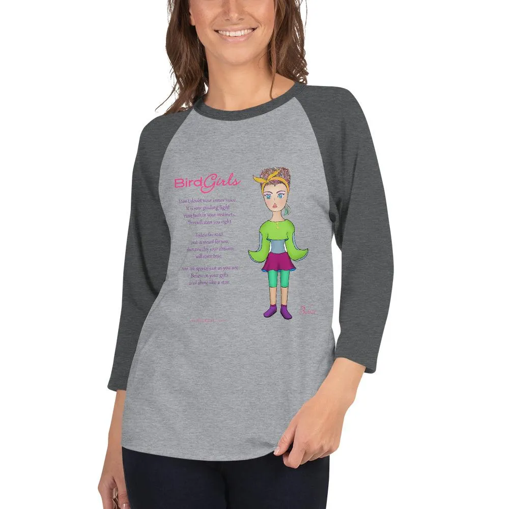 Belize 3/4 sleeve raglan shirt