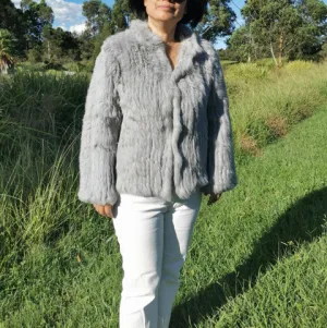 Bella Fur Jacket Grey