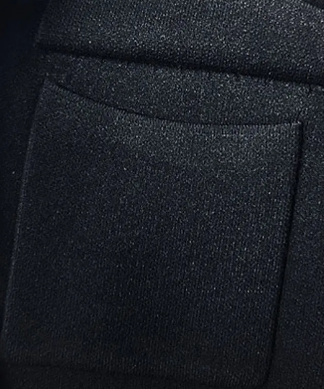 BENECIA 12 Soft Knit Zip-Up - Black