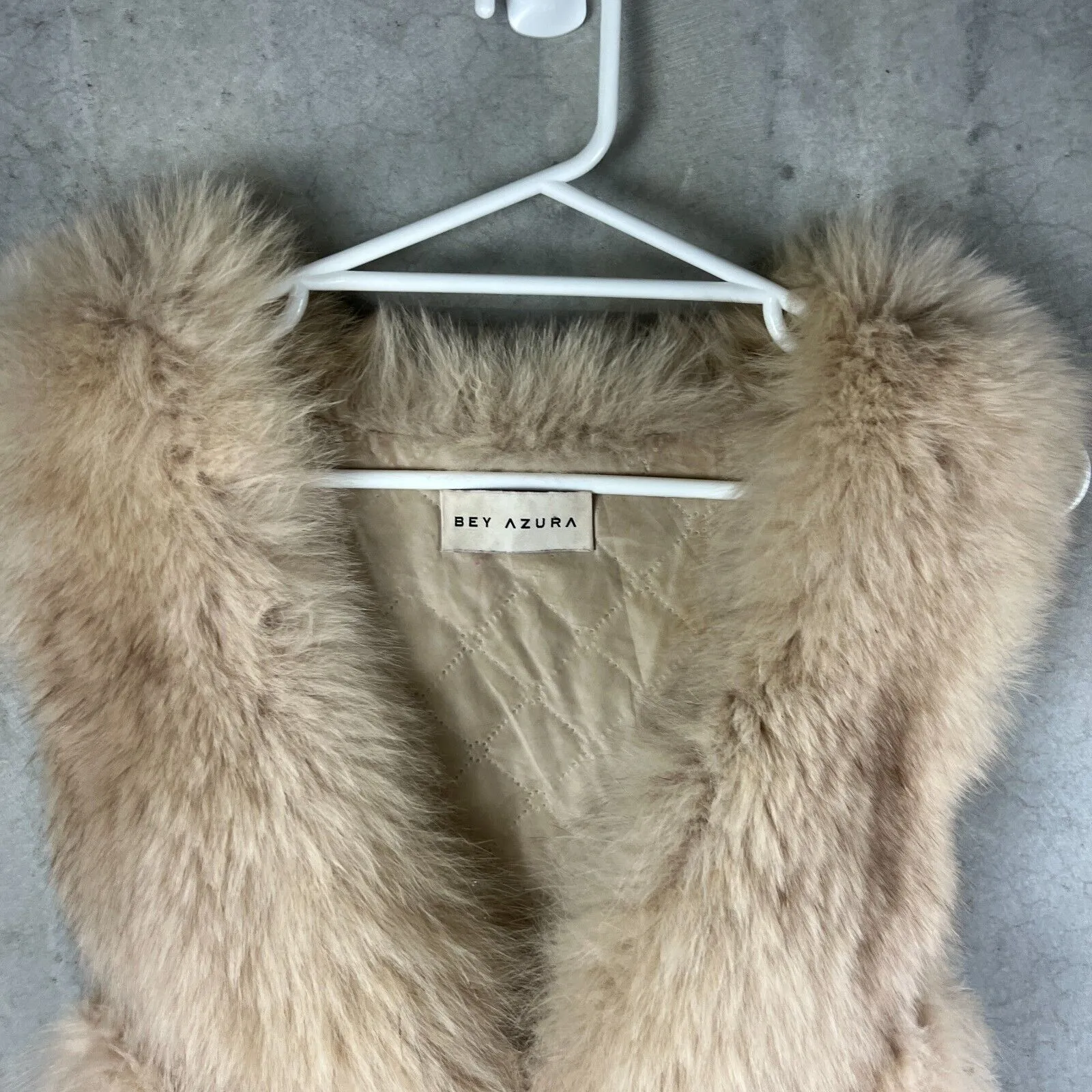 Bey Azura Womens Amazing Fox Fur Brown Vest Size Large