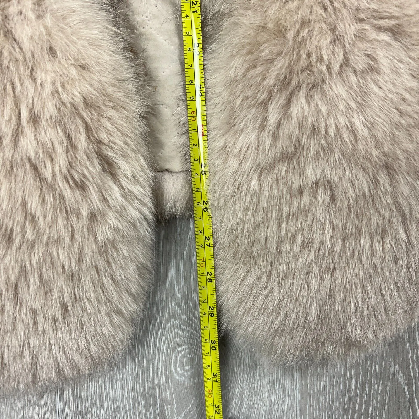 Bey Azura Womens Amazing Fox Fur Brown Vest Size Large