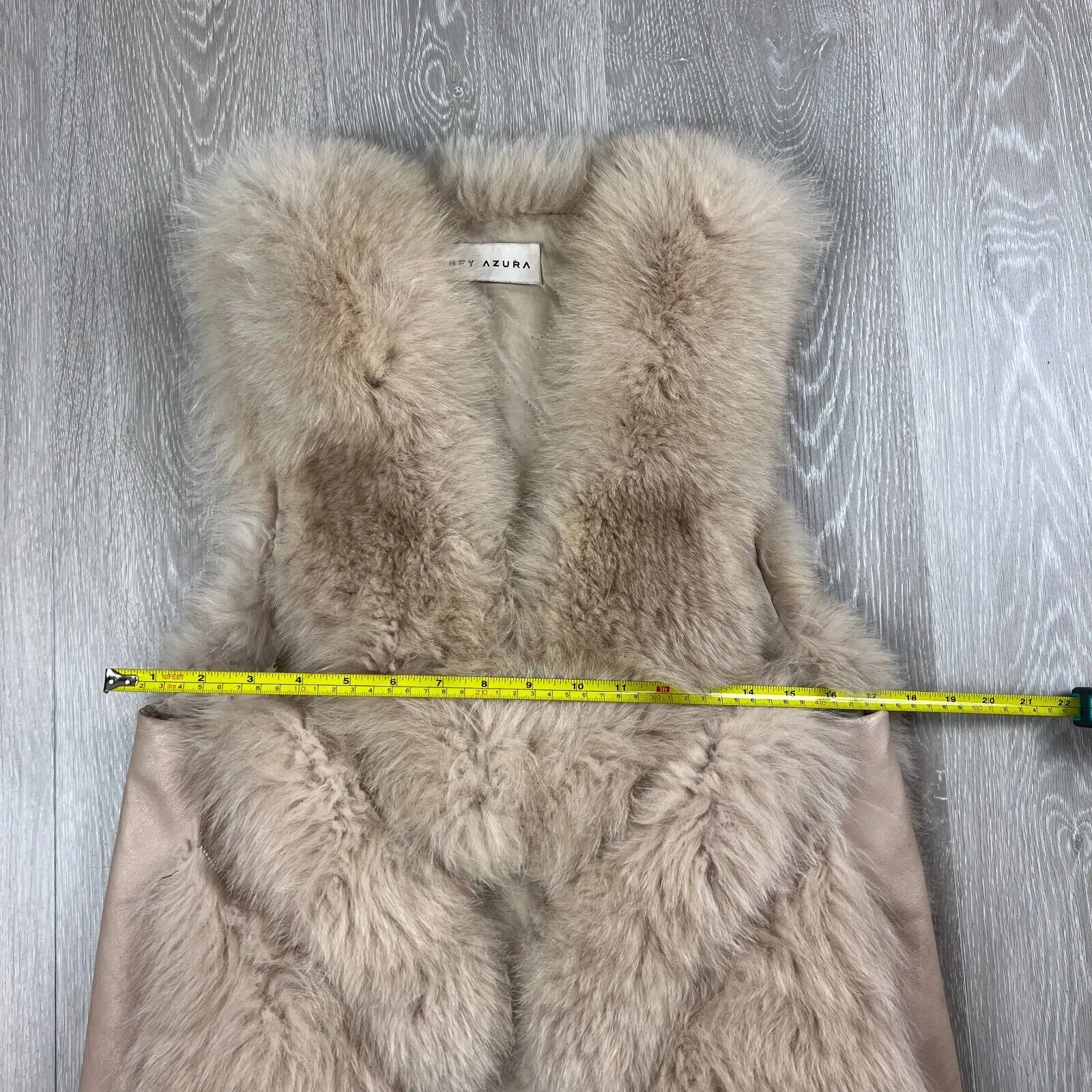 Bey Azura Womens Amazing Fox Fur Brown Vest Size Large
