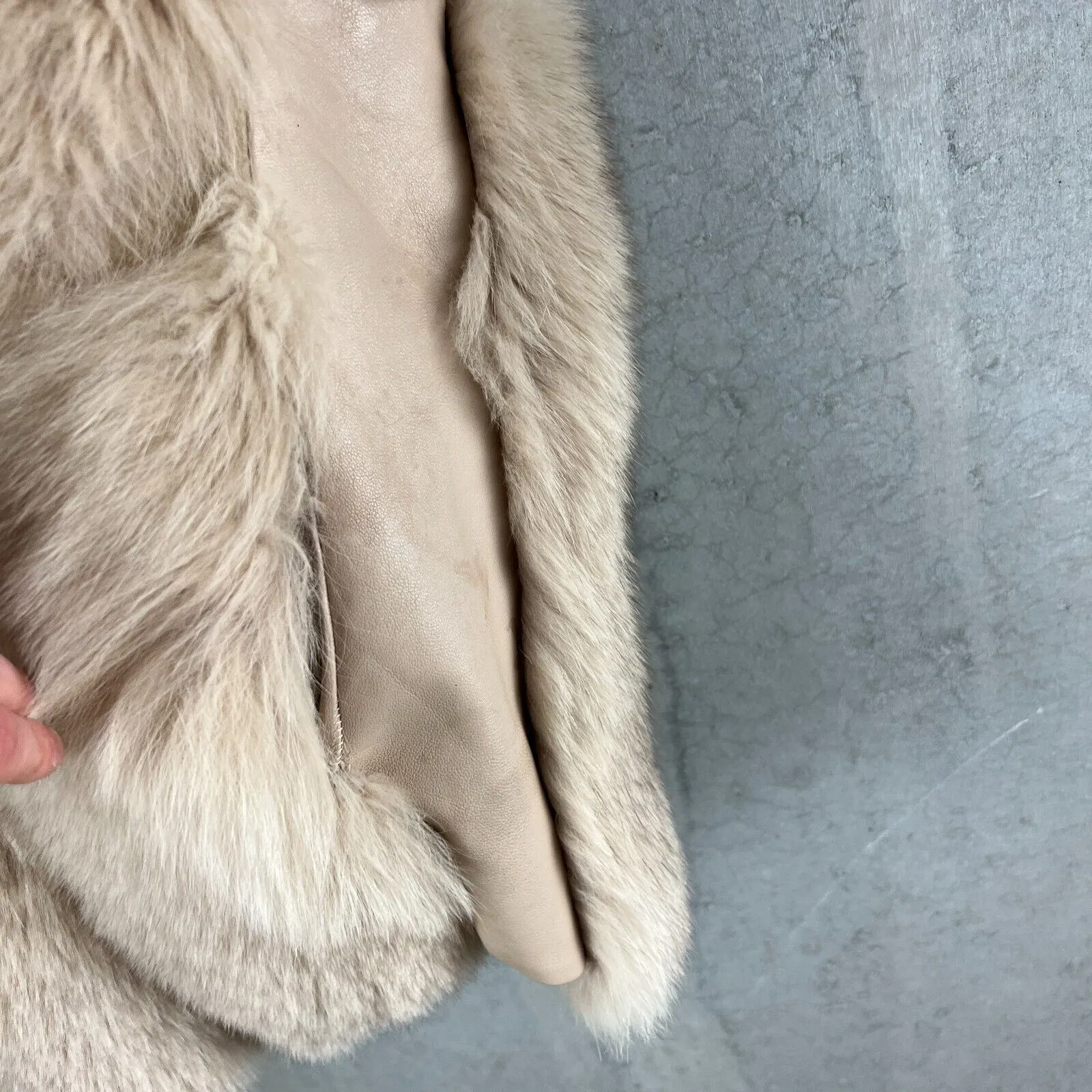 Bey Azura Womens Amazing Fox Fur Brown Vest Size Large