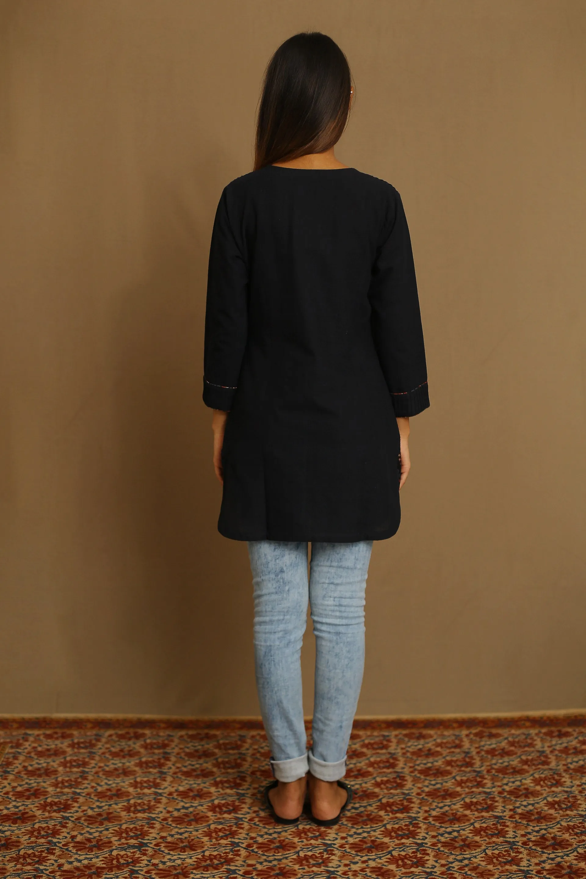 Black - Kurta Top