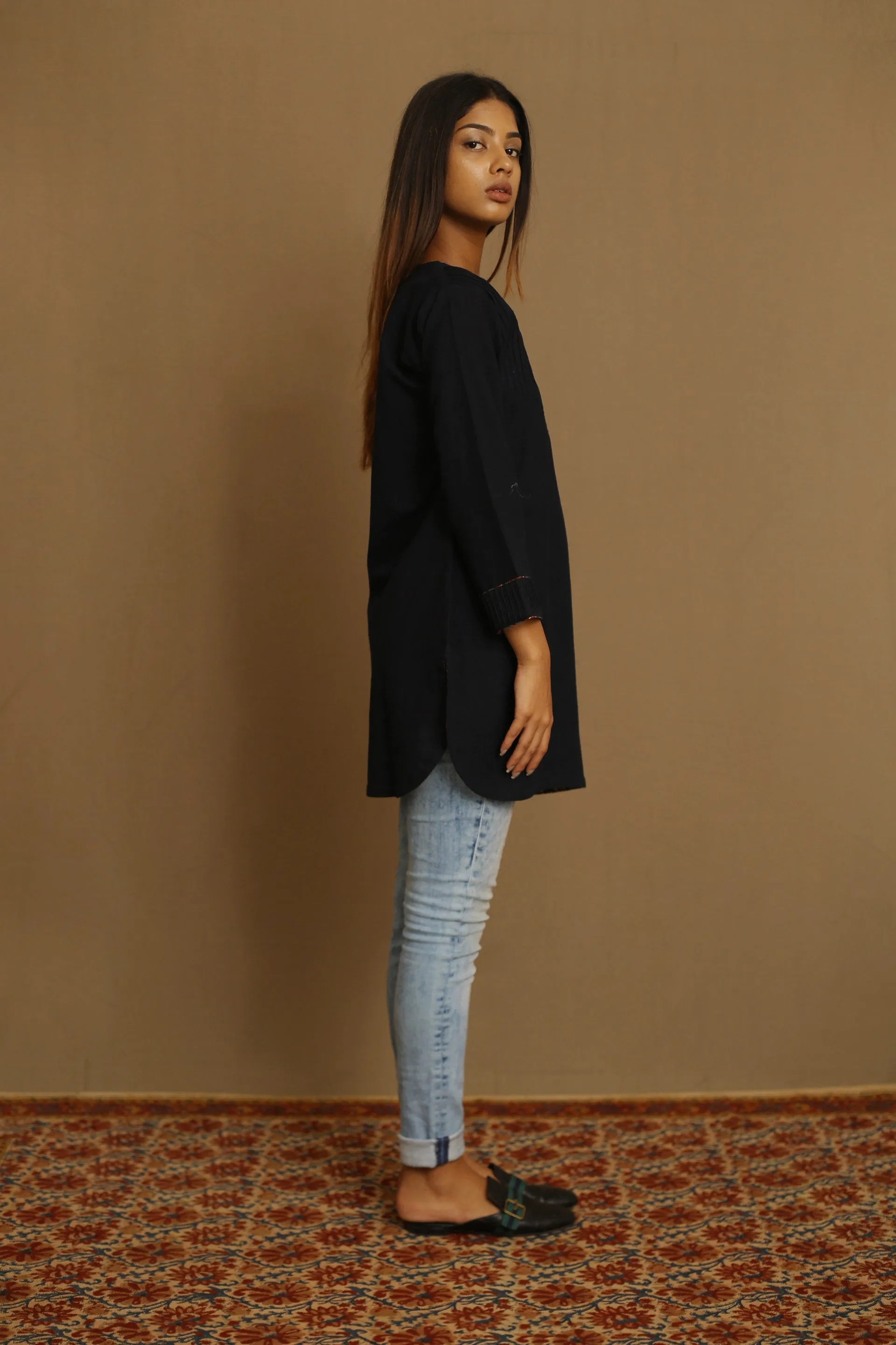 Black - Kurta Top