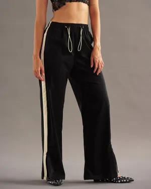 BLACK TRACK PANTS