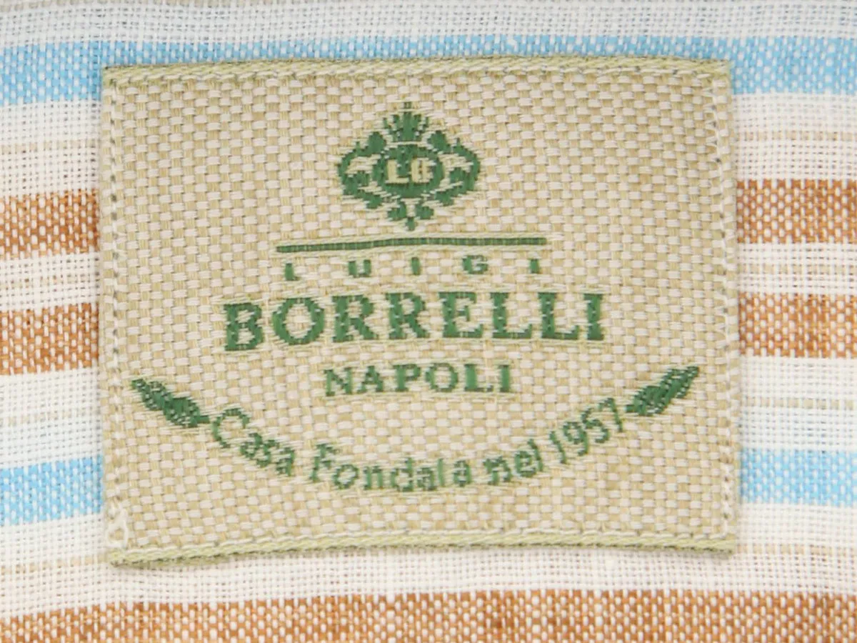 Borrelli Brown Shirt - Slim