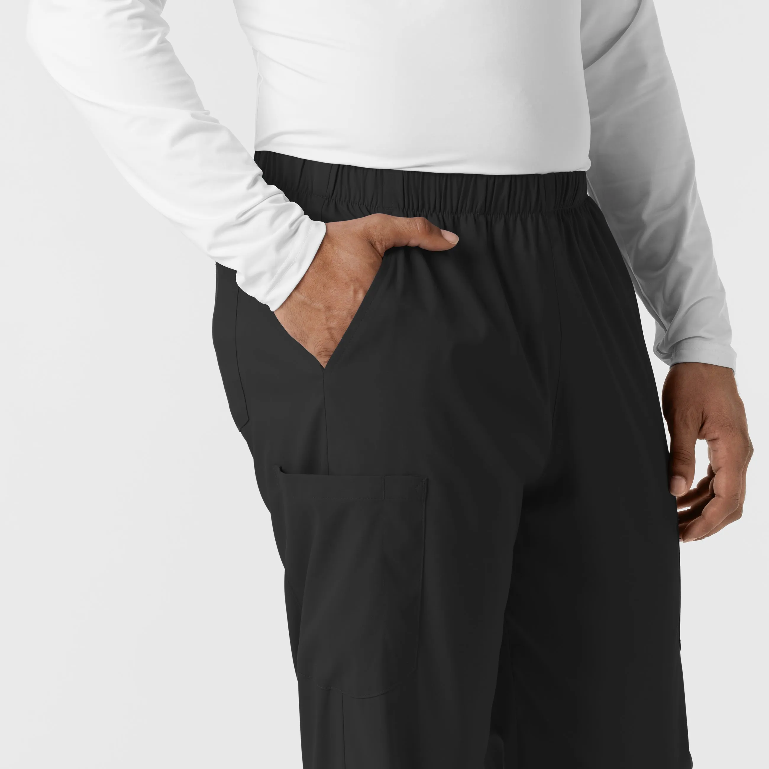 Boundless 5051 Unisex Straight Leg Scrub Pants Black