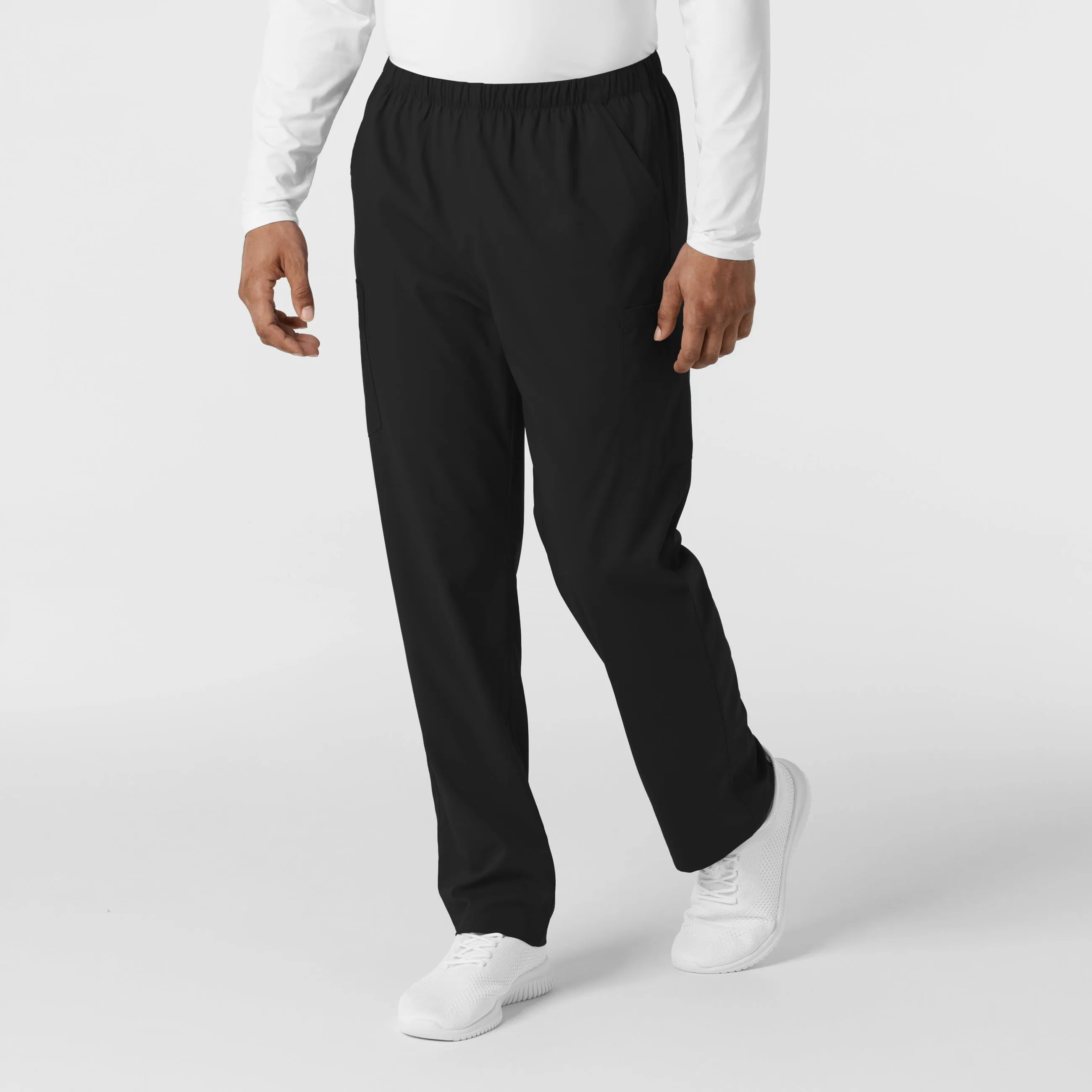 Boundless 5051 Unisex Straight Leg Scrub Pants Black