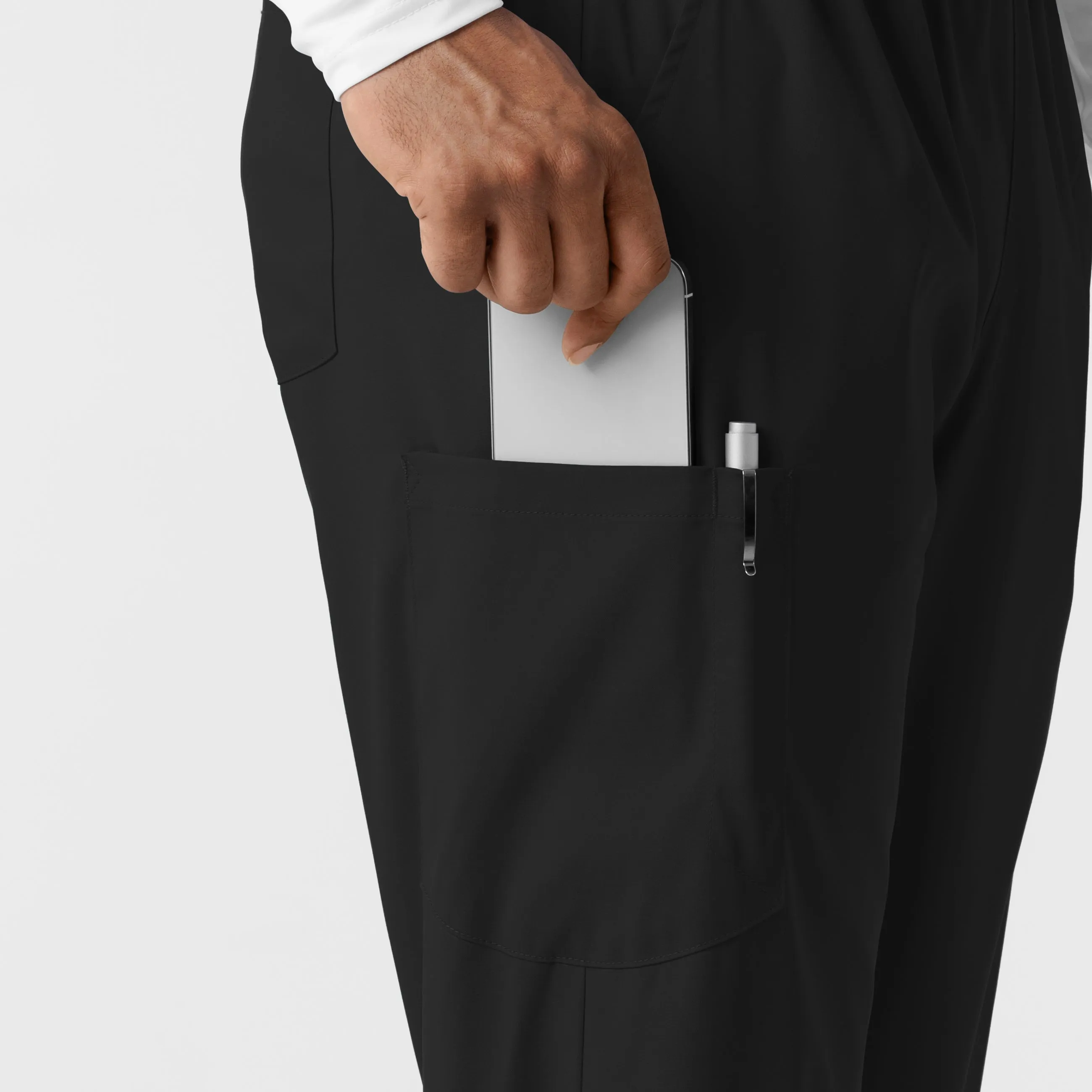 Boundless 5051 Unisex Straight Leg Scrub Pants Black