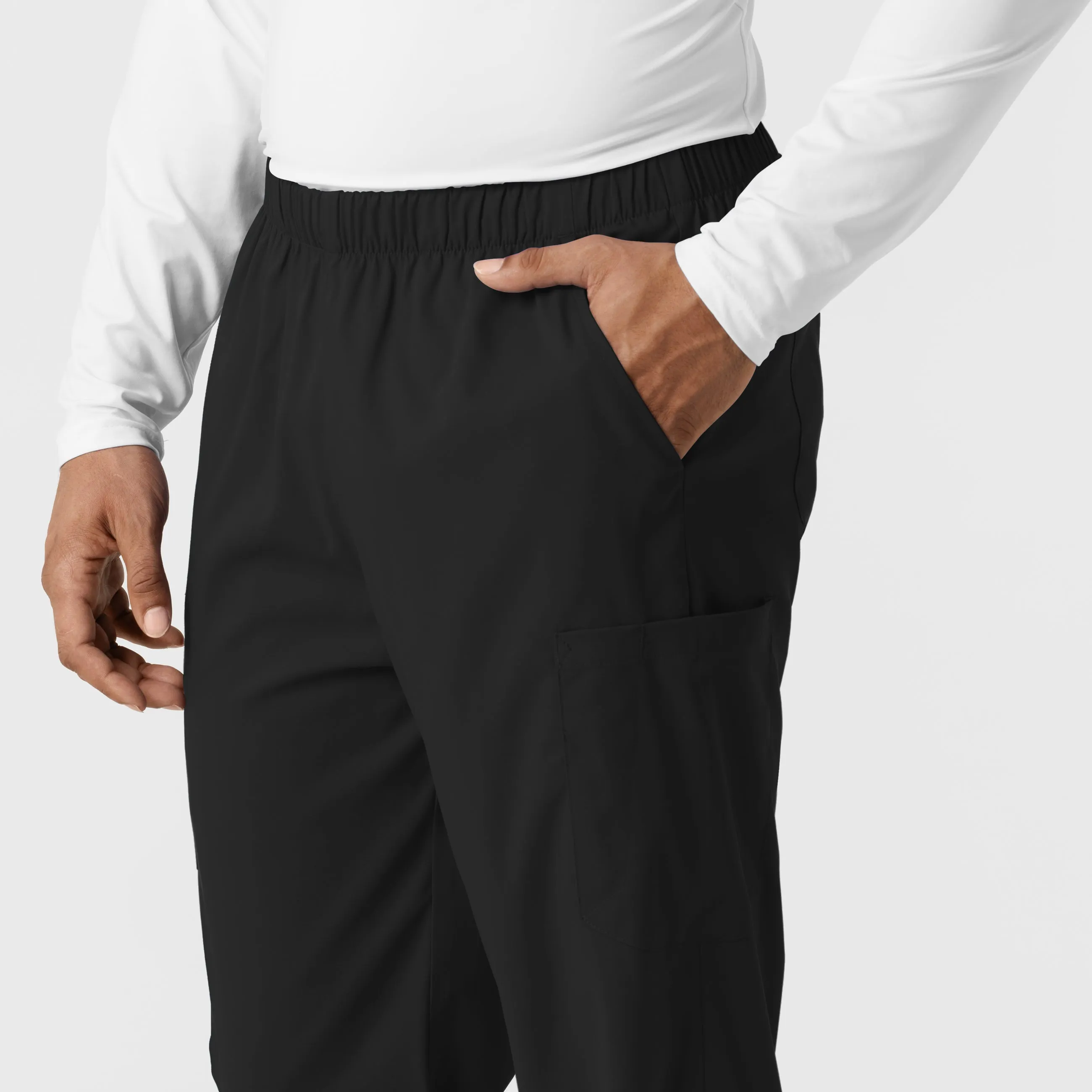Boundless 5051 Unisex Straight Leg Scrub Pants Black