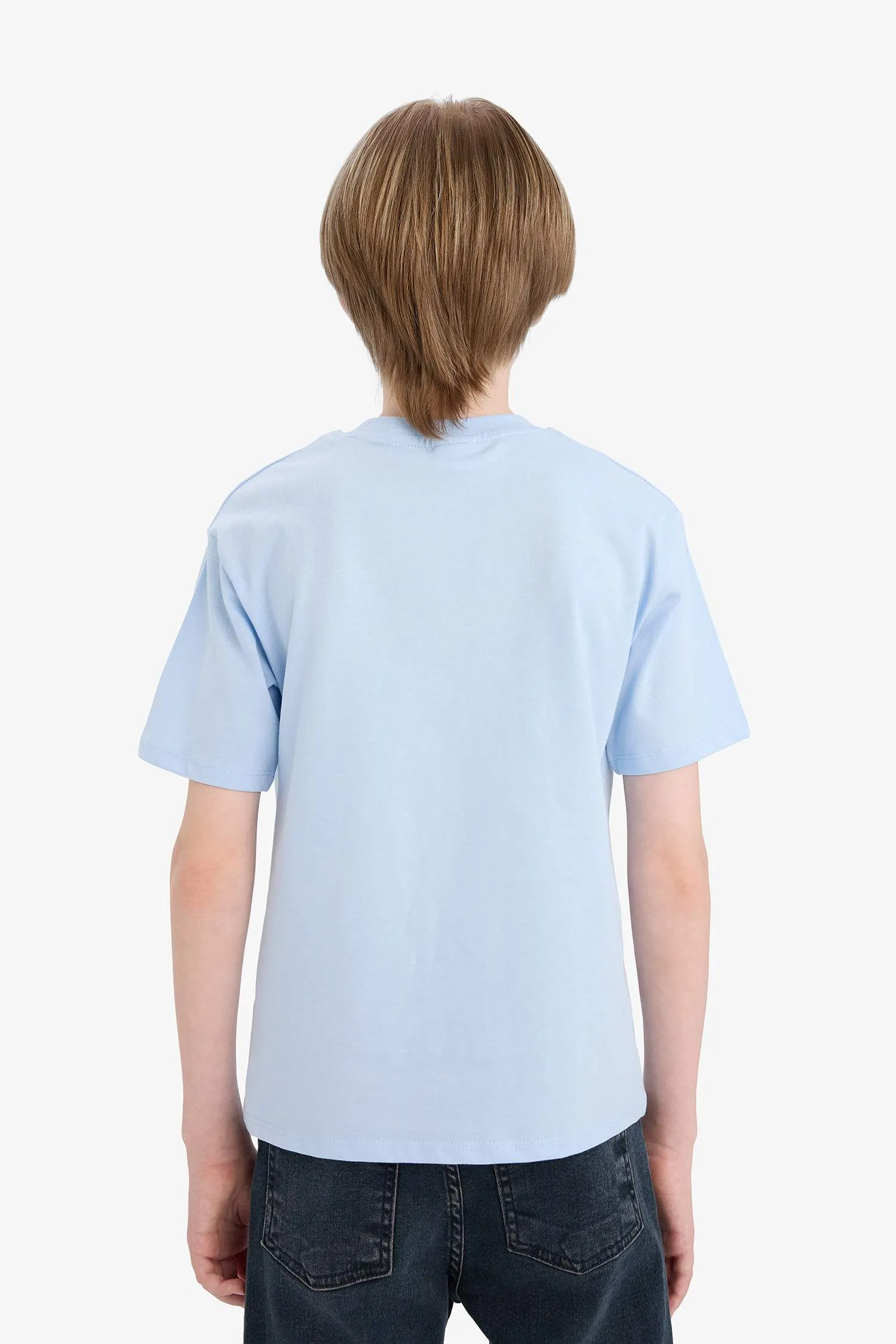 Boy Printed Crew Neck Short Sleeve T-Shirt