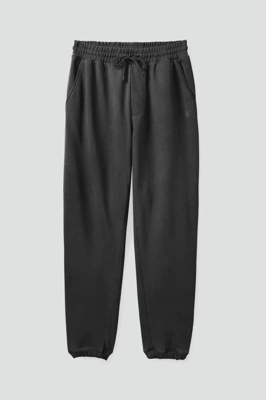 Brixton Vintage Reserve Slim Fleece Jogger BLACK VINTAGE WASH