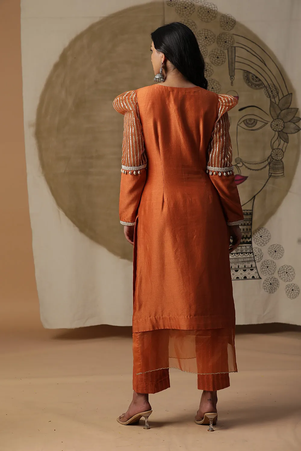 Burnt Orange Bali Suit