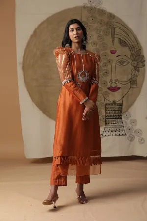 Burnt Orange Bali Suit