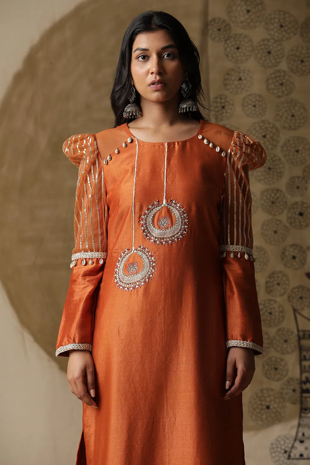 Burnt Orange Bali Suit