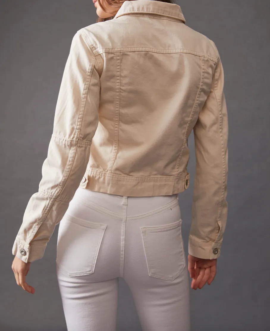 Button Up Collared Denim Jacket