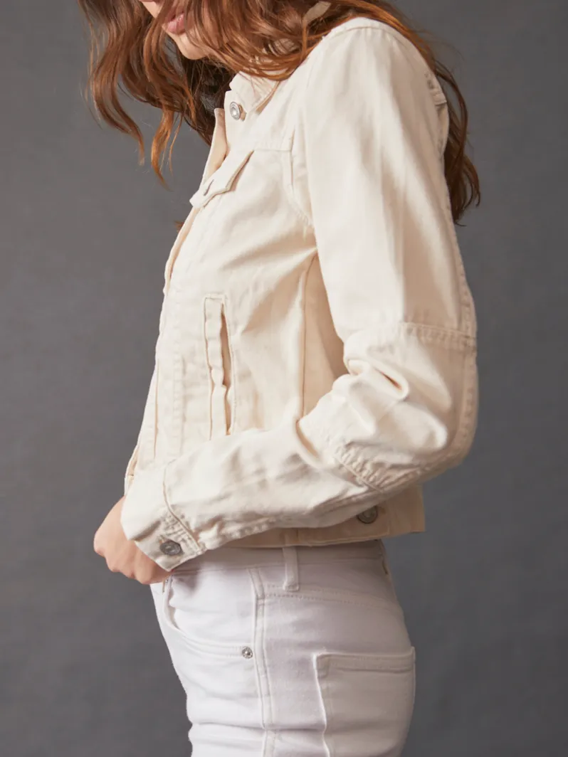 Button Up Collared Denim Jacket
