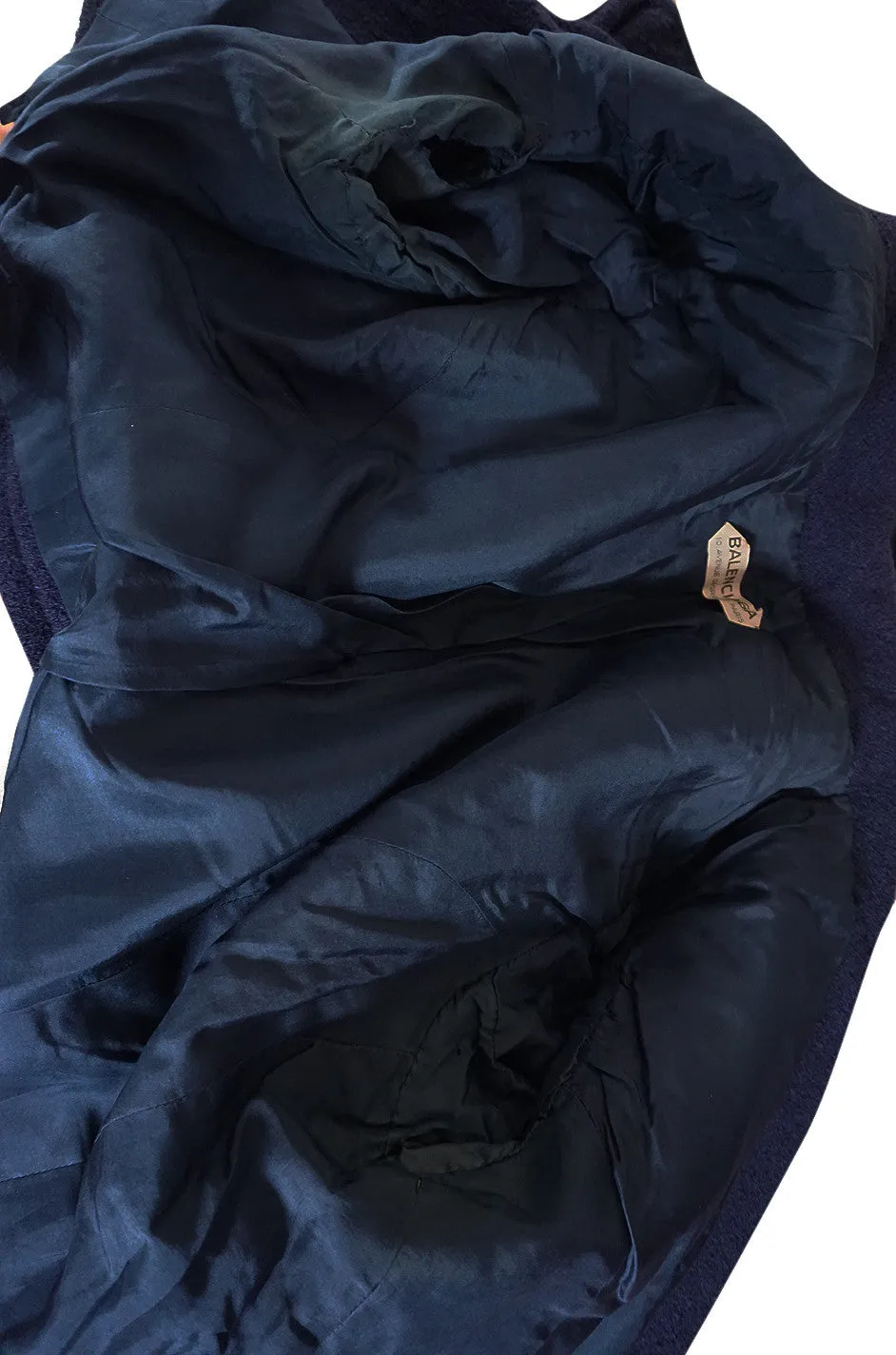 c1958 Museum Held Balenciaga Haute Couture Purple Suit
