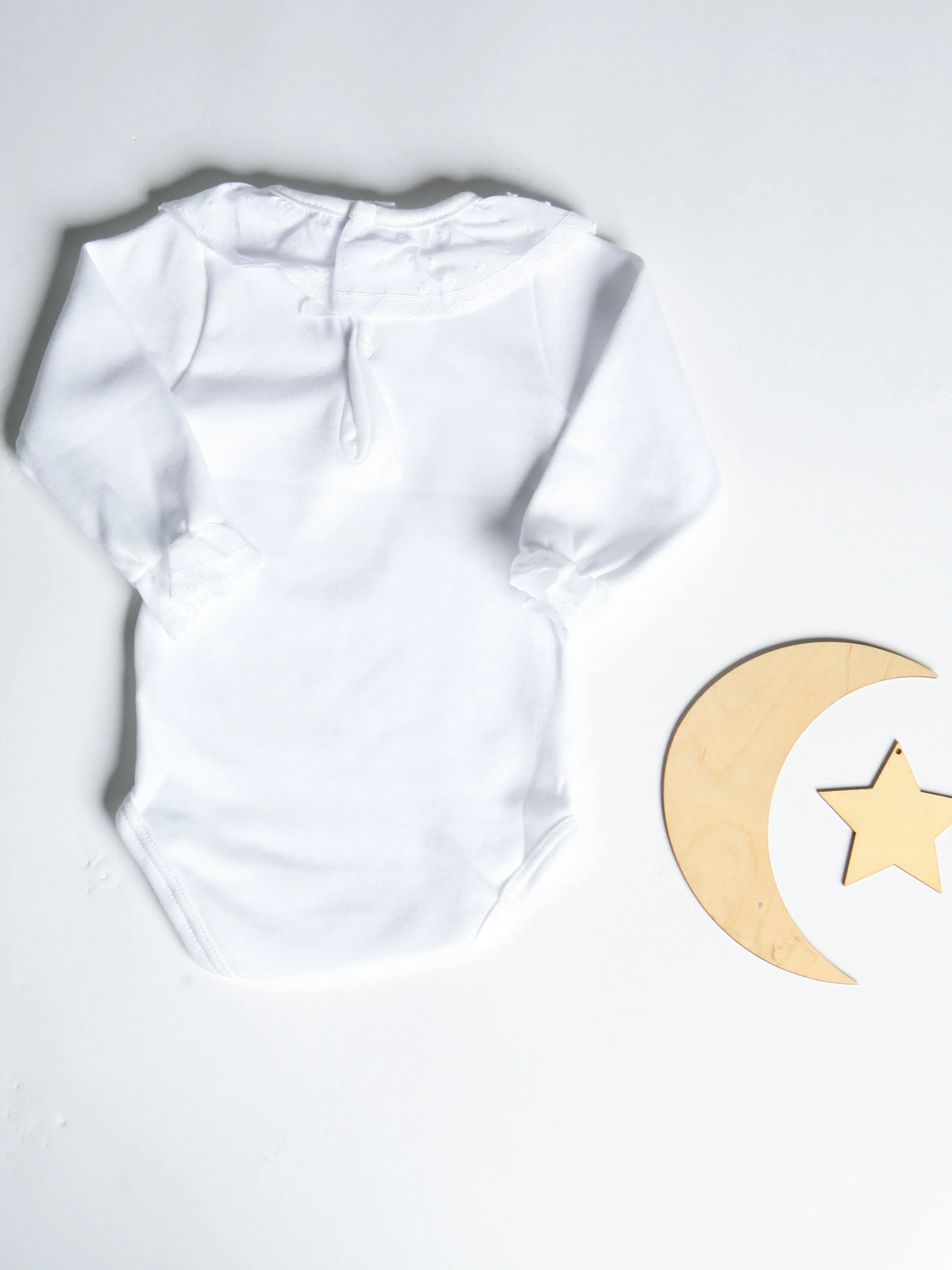 Calamaro White Plumetti Frill Collar Vest