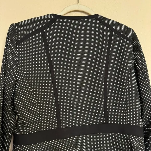Calvin Klein Black and White Polka Dot Blazer Jacket Sz 12