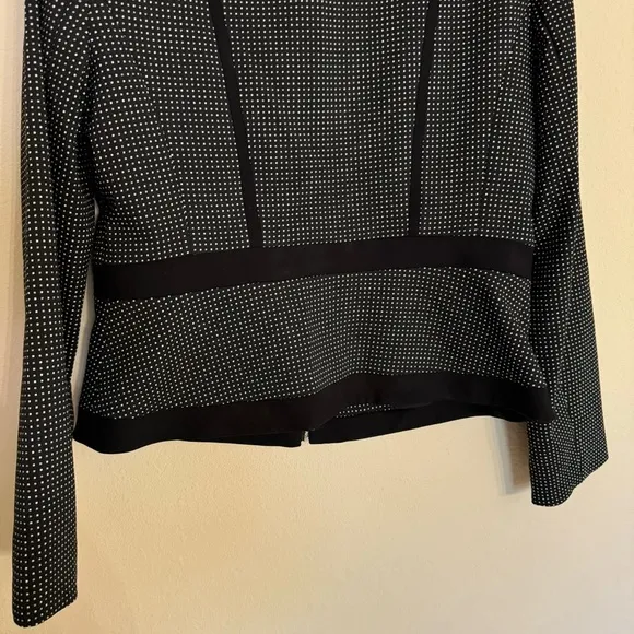 Calvin Klein Black and White Polka Dot Blazer Jacket Sz 12