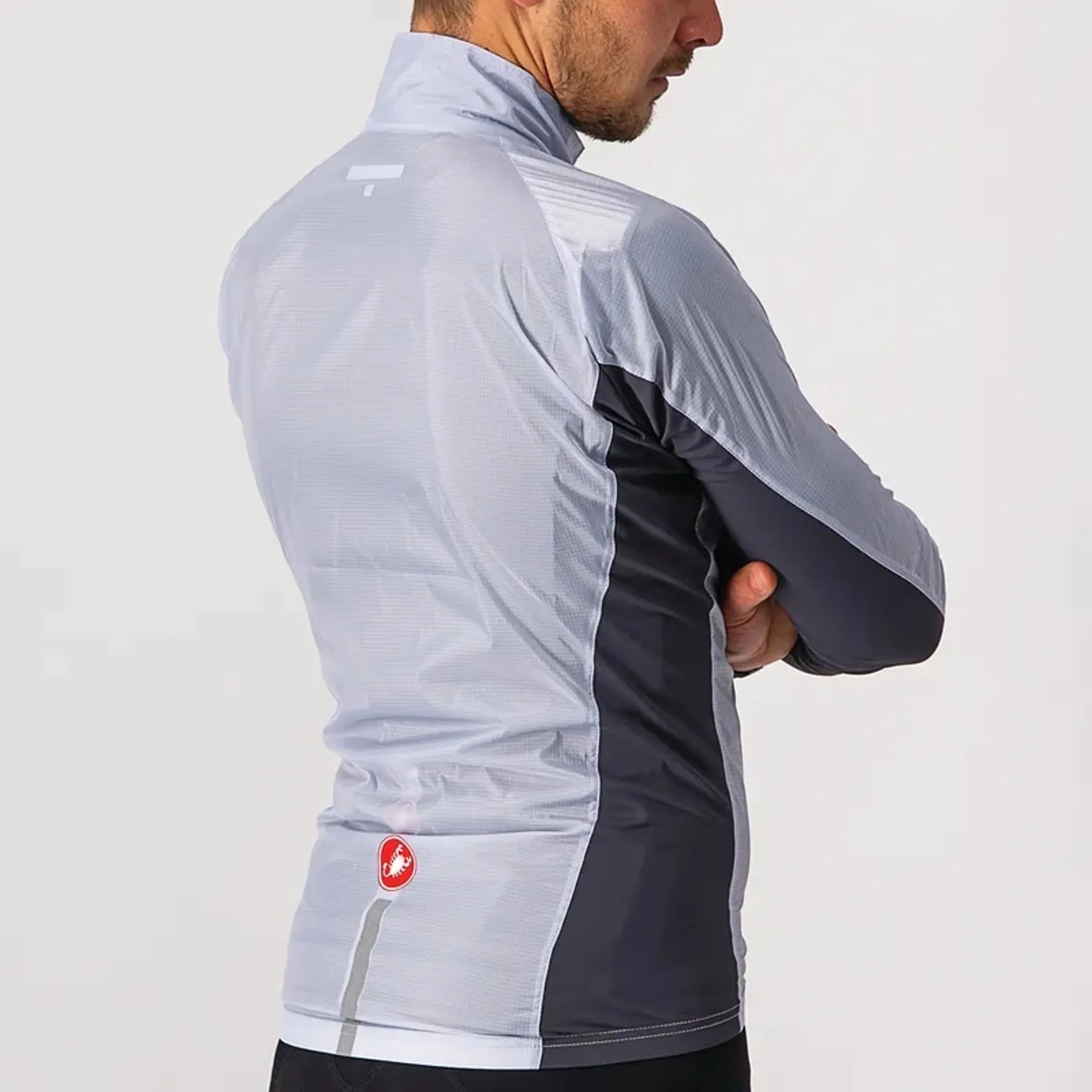 Castelli Squadra Stretch Wind Jacket Silver Grey/Dark Grey