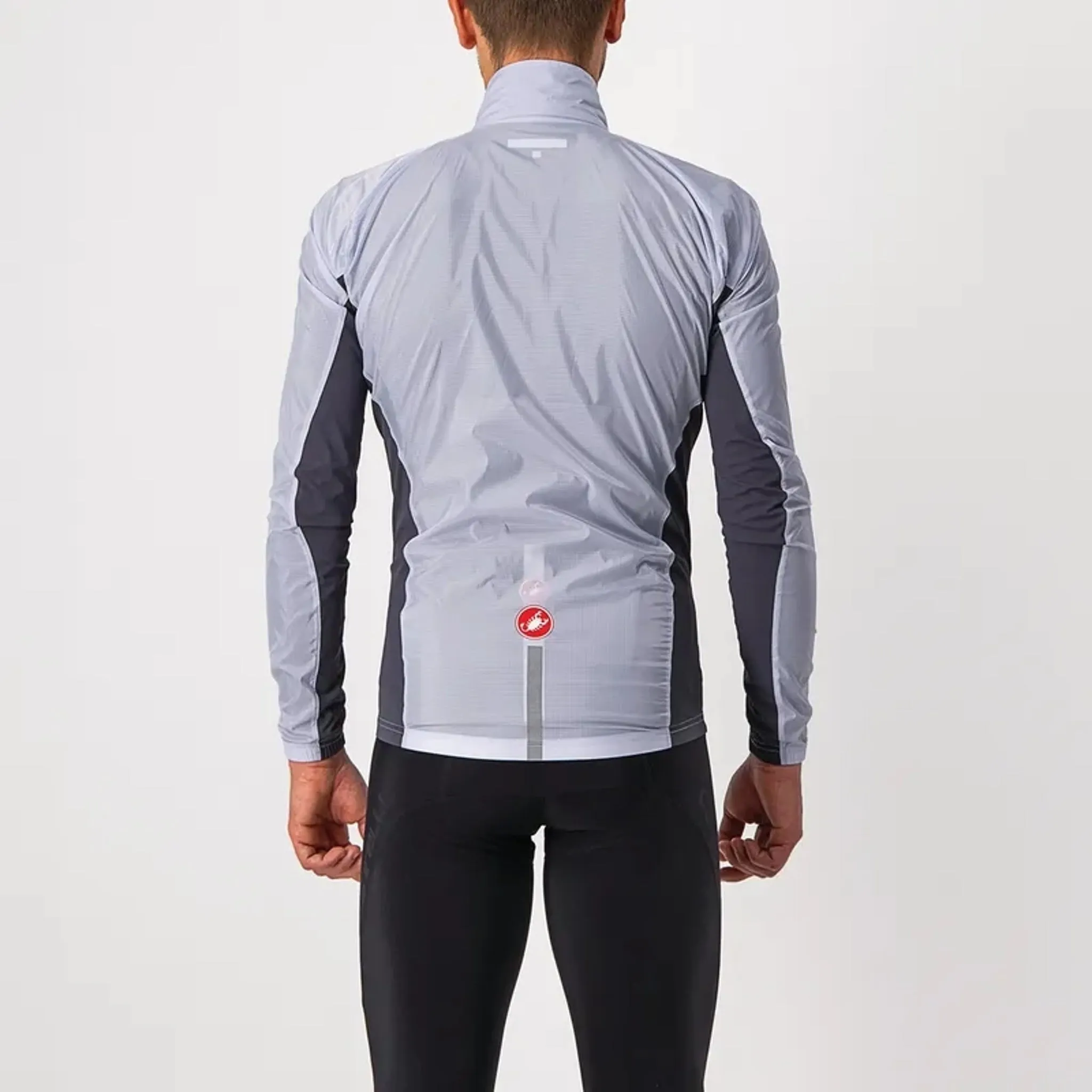 Castelli Squadra Stretch Wind Jacket Silver Grey/Dark Grey