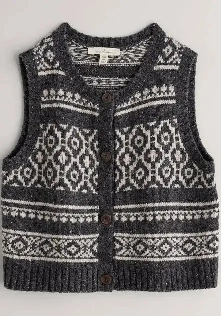 CASTWORK VEST - SHINGLE BAR ONYX ARAN