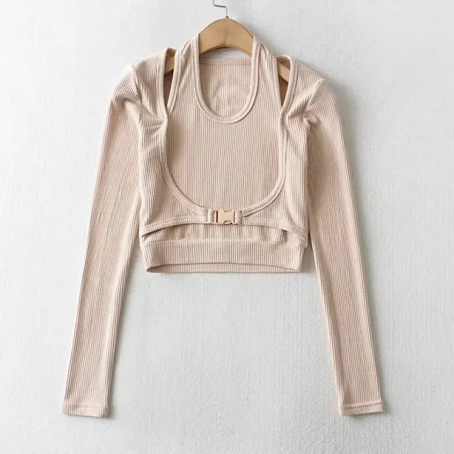 Casual Hollow Out T Shirt