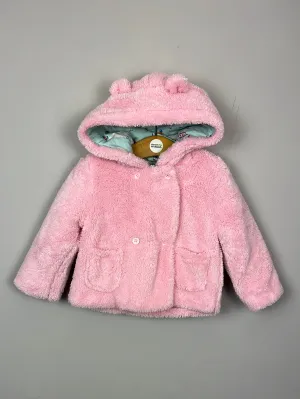 Cath Kidston Pink Fleecy Jacket 3-6m
