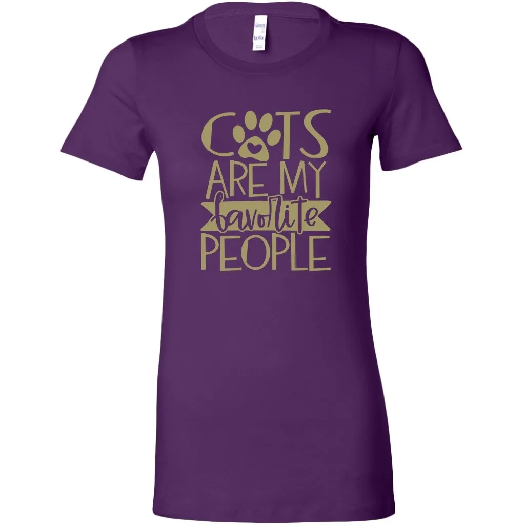 Cats Are My Favorite People Womens Shirt