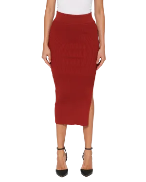 Celeste Maxi Skirt - Crimson Flame