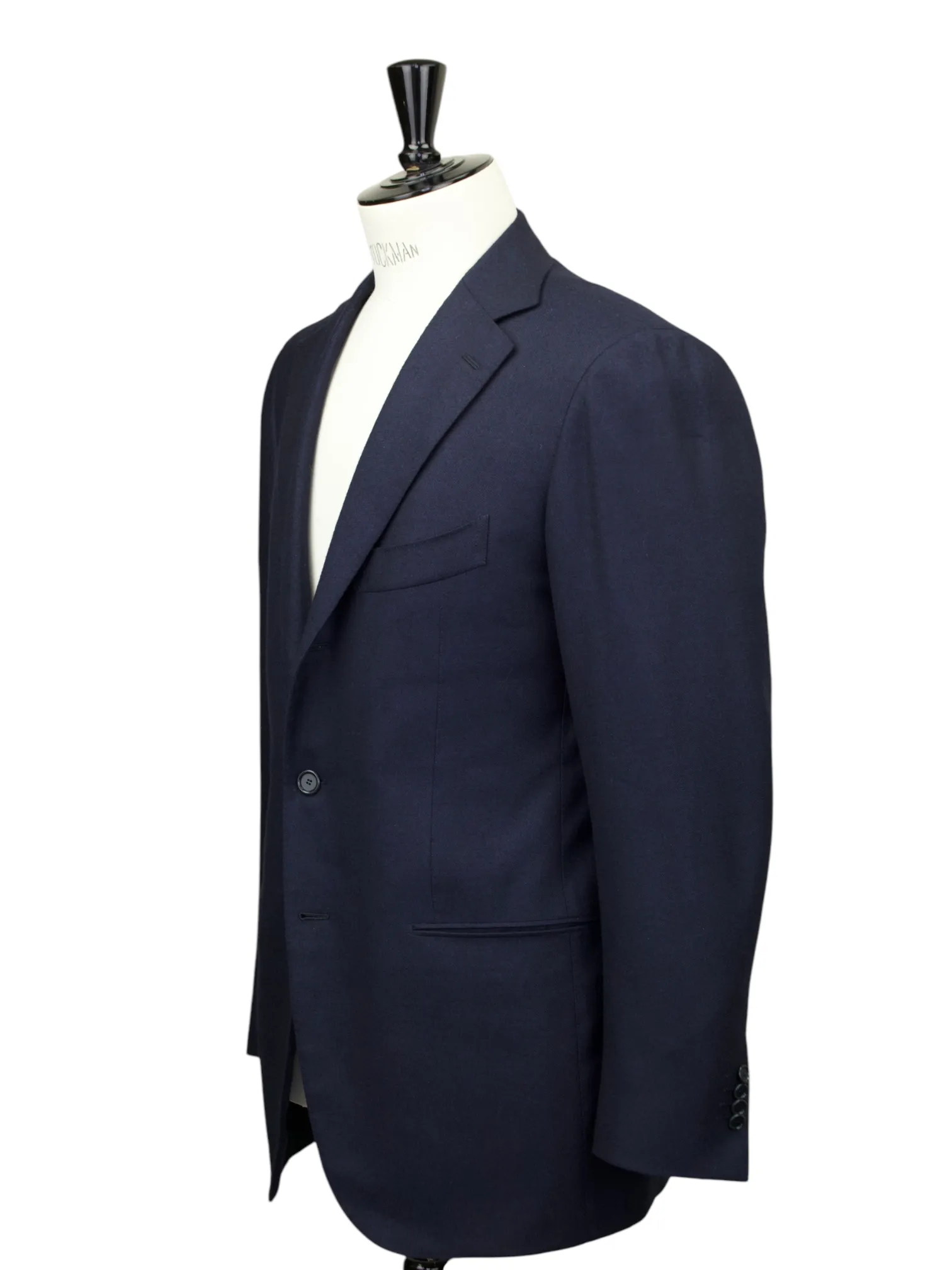 Cesare Attolini Navy Plushy Wool & Cashmere Jacket