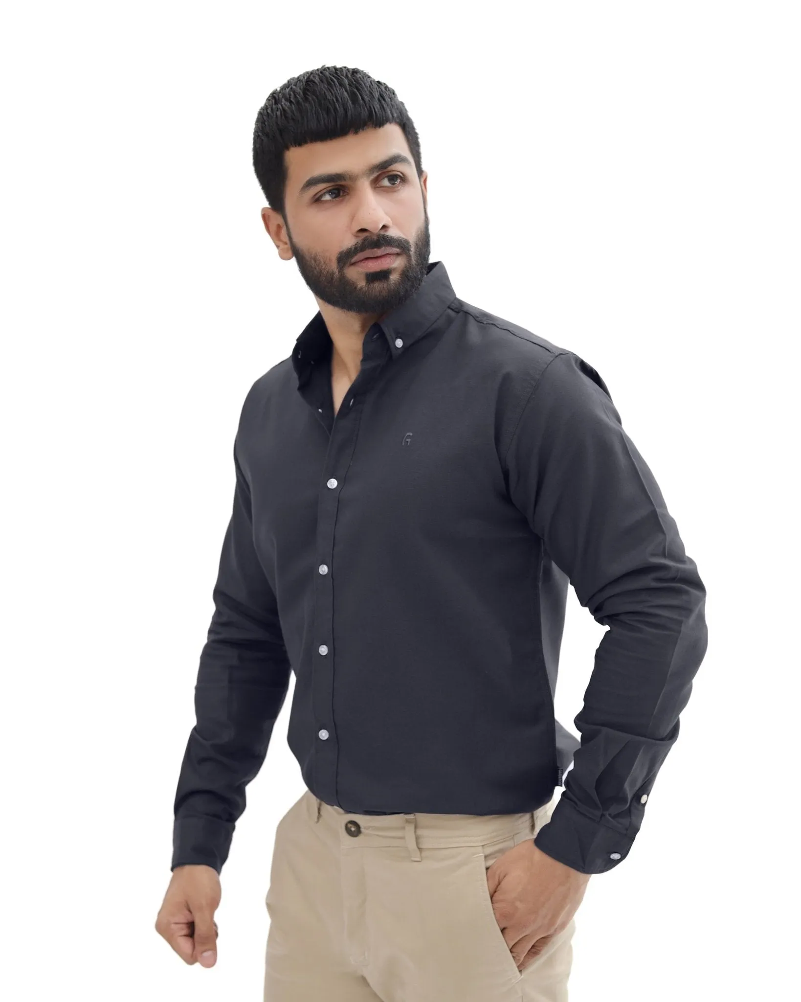 Charcoal Gray Casual Shirt
