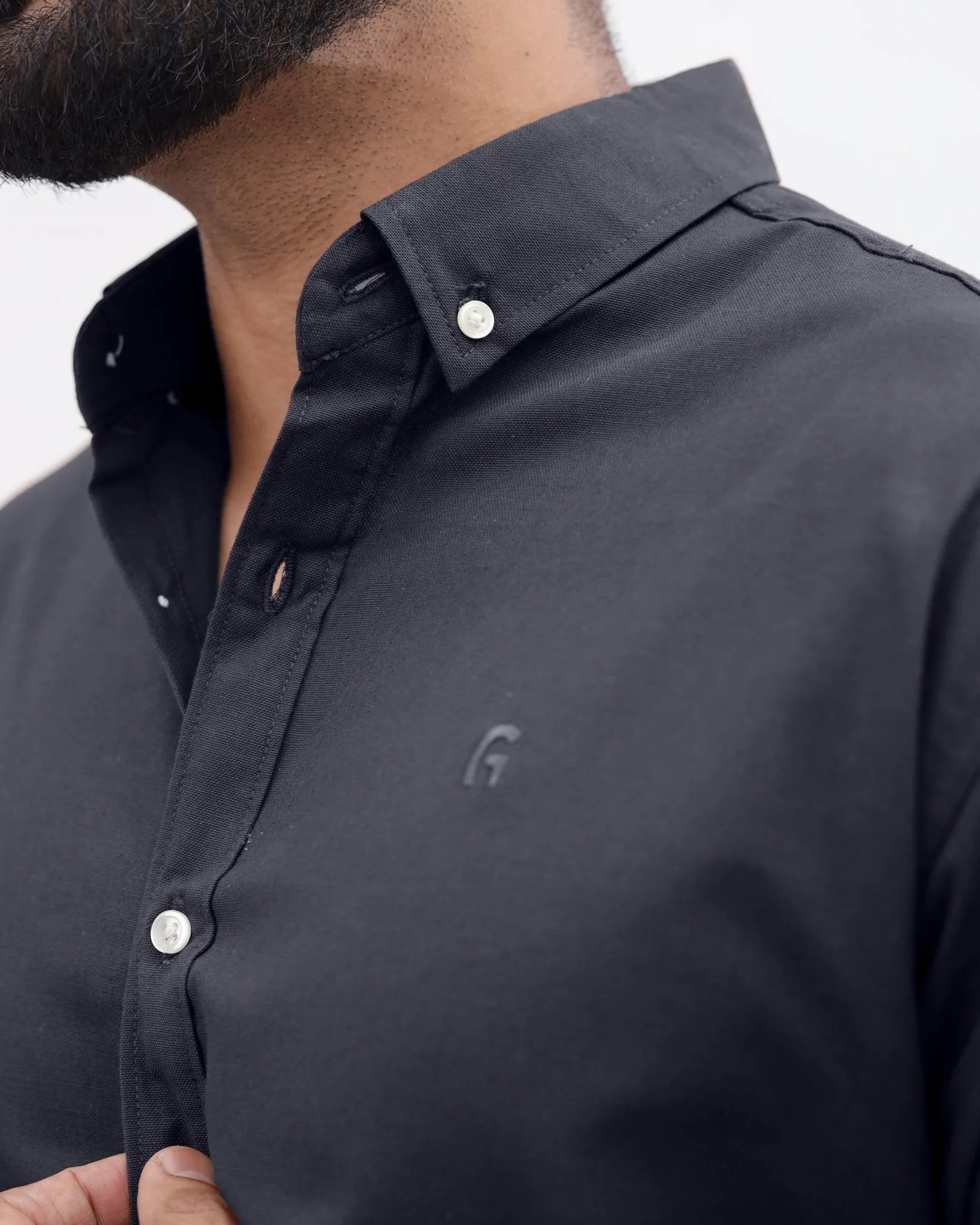 Charcoal Gray Casual Shirt