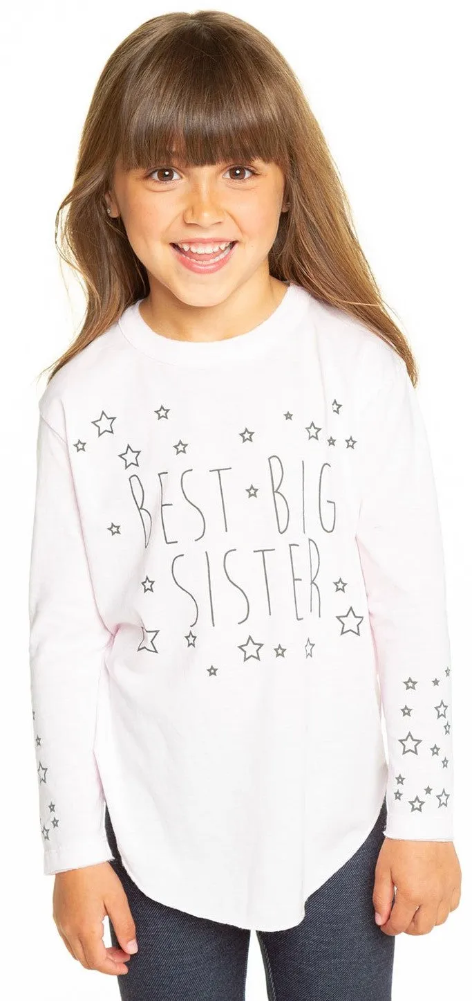 Chaser Best Big Sister Vintage Jersey L/S Tee