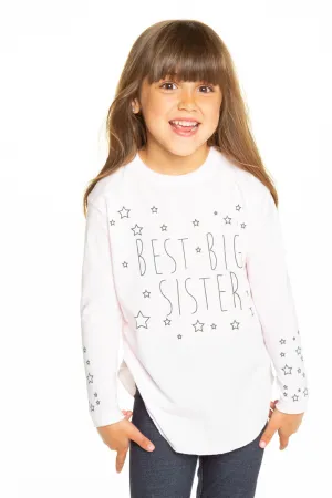 Chaser Best Big Sister Vintage Jersey L/S Tee