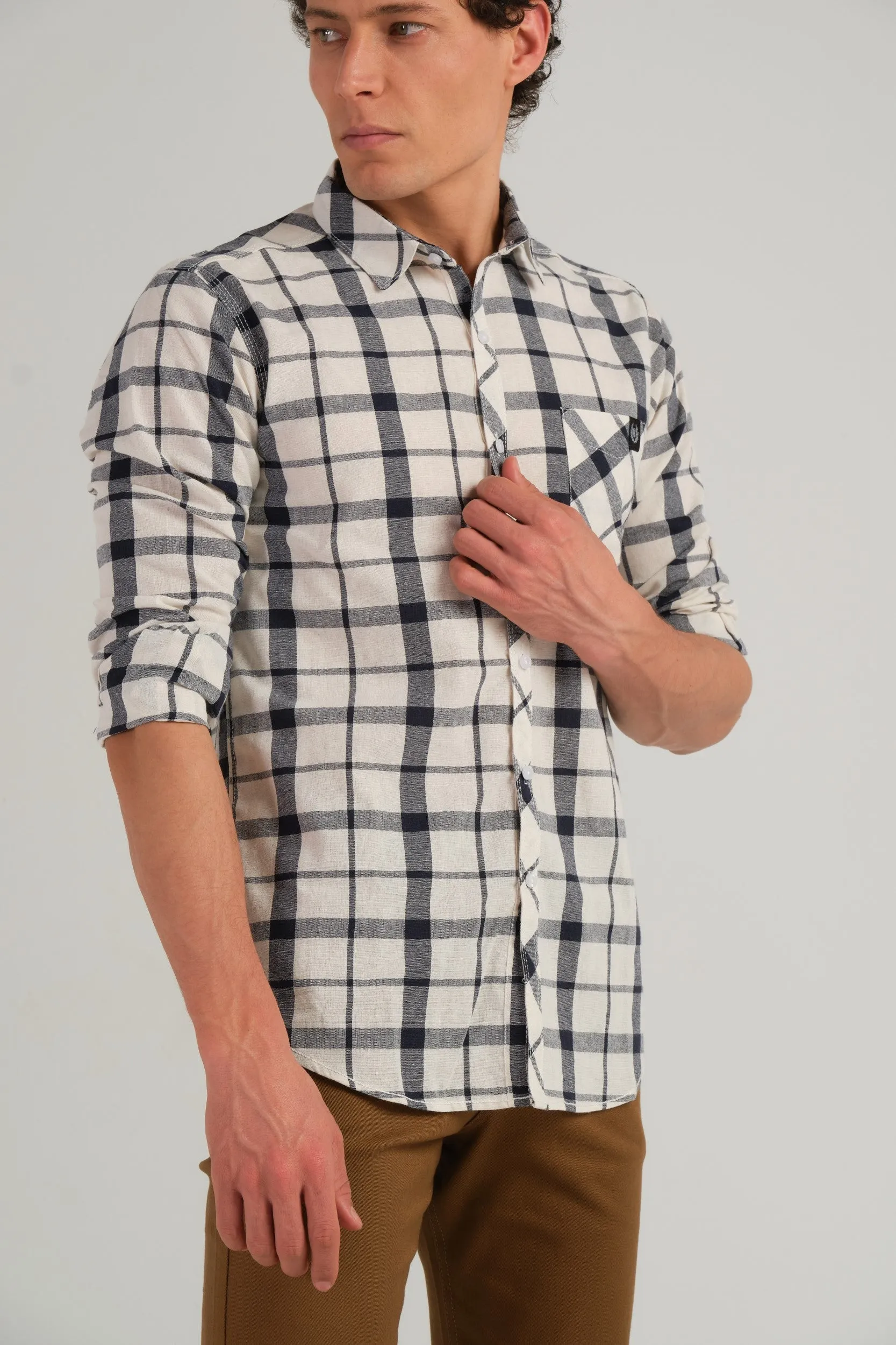 CHECKERED SLIM FIT SHIRT