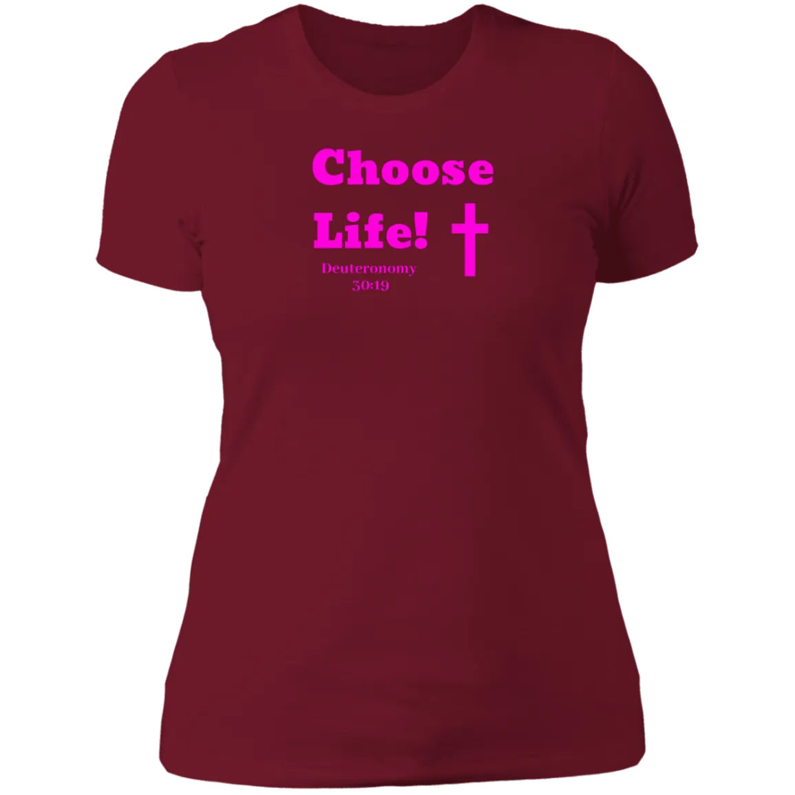 Choose Life 2.0 Ladies Boyfriend Tee Shirt