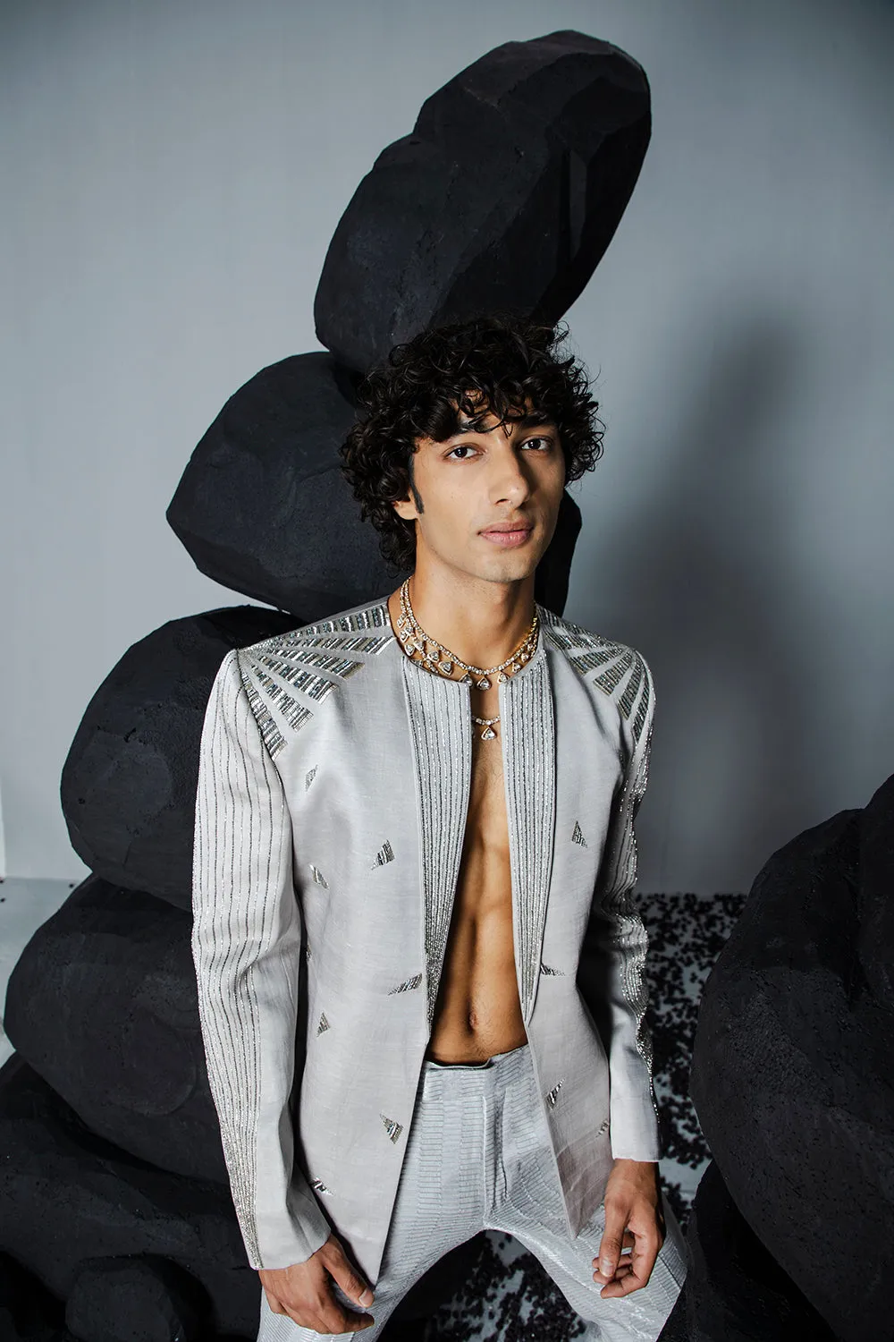 Chrome Jacket Set
