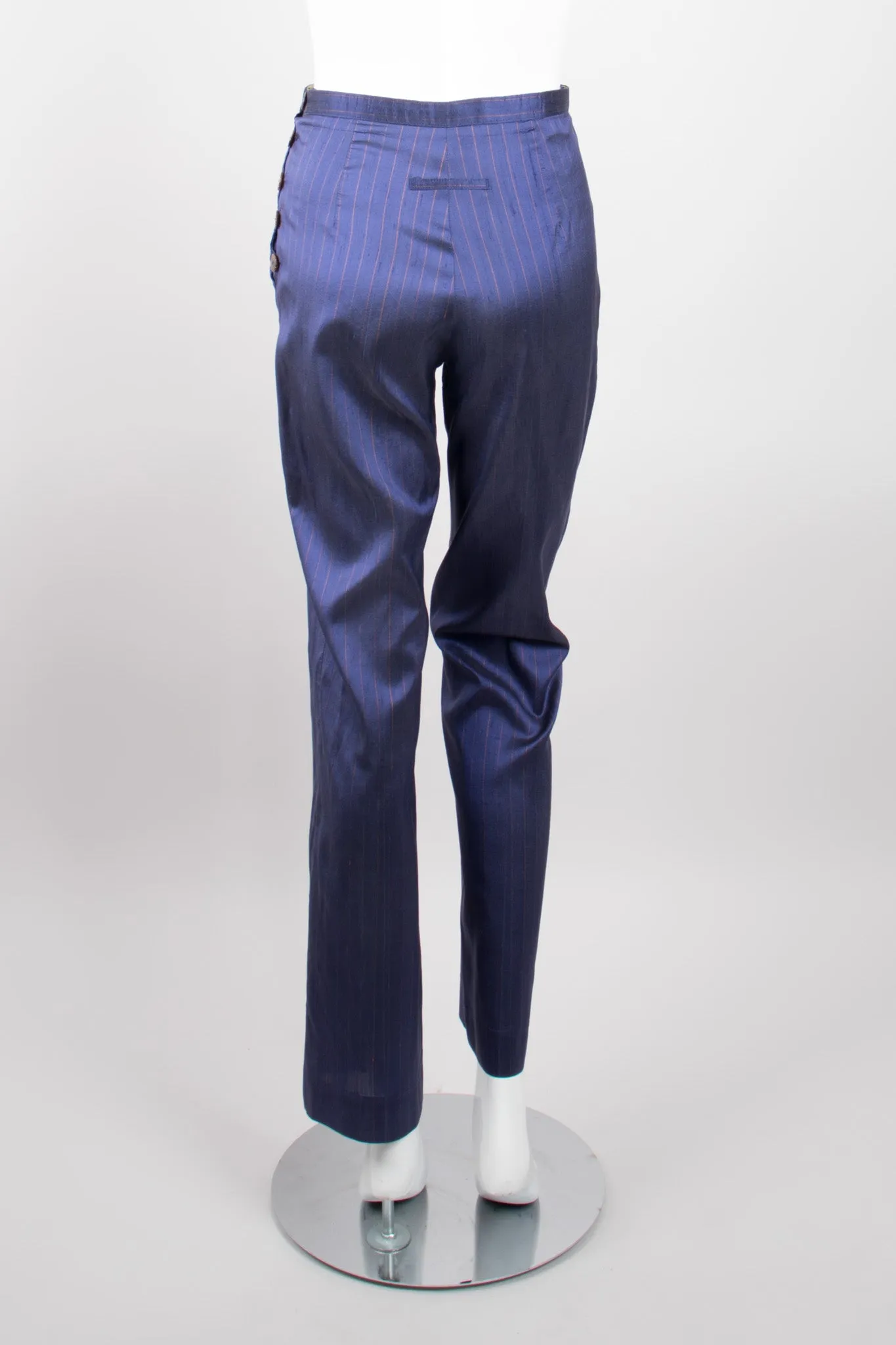 Classique Pinstripe Silk Jacket & Pant Set