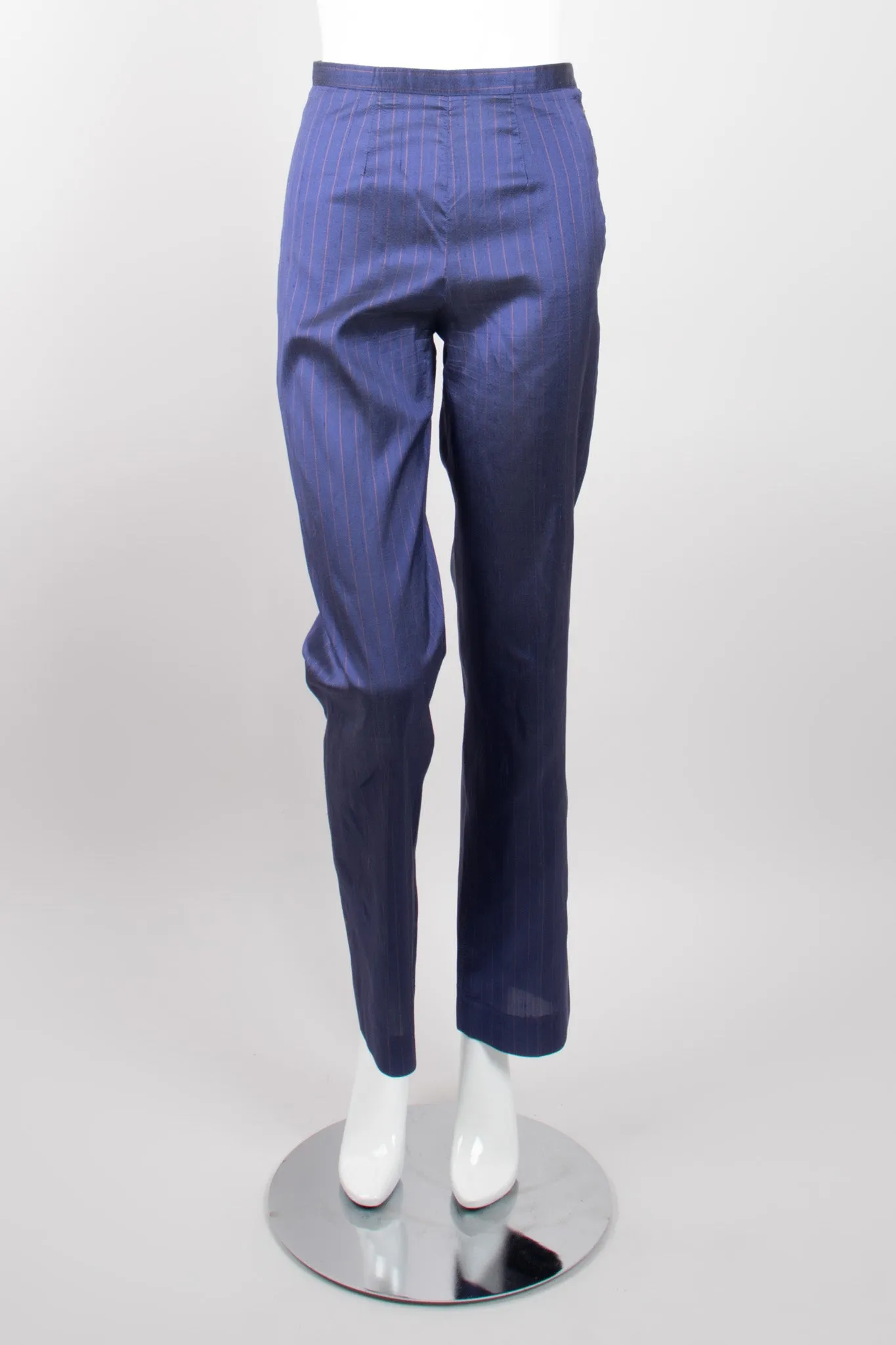 Classique Pinstripe Silk Jacket & Pant Set