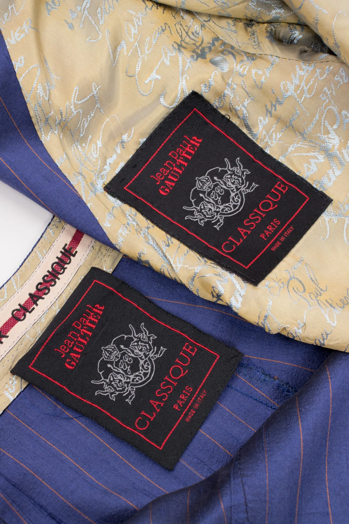 Classique Pinstripe Silk Jacket & Pant Set