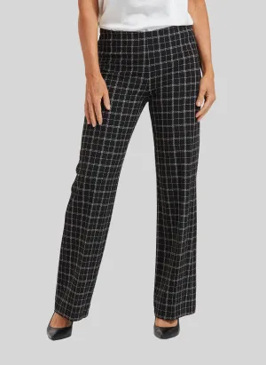Copenhagen Windowpane Jules Clean Pull On Pant- FINAL SALE